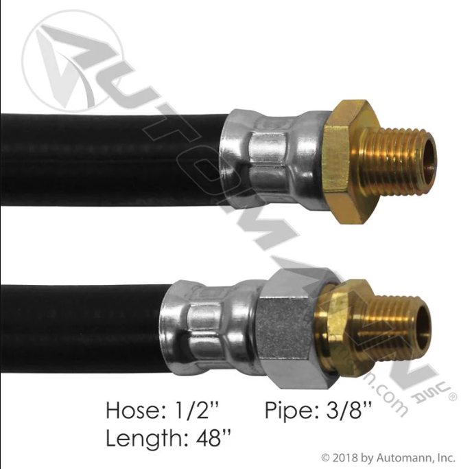 Air Hose Assy 1/2IDX3/8NPTX48I - 177.7848