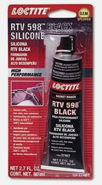 491985 LOCTITE® SI 598 Black, flexible, RTV silicone sealant - 491985