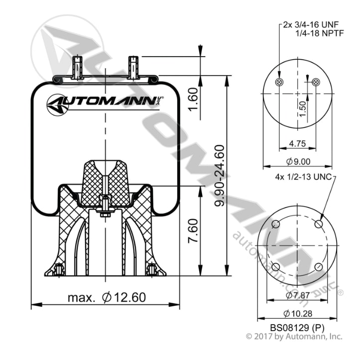 Air Spring Rolling Lobe - AB1DK23L-9349