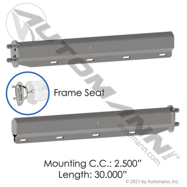 Automann 562.465SS201FS Mud Flap Hanger Straight Spring - 562.465SS201FS