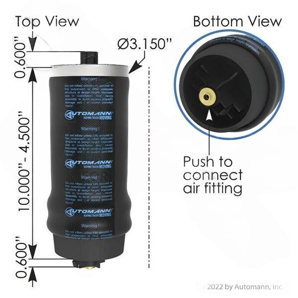 Automann ABSZ70-7205 Air Spring Cabin - ABSZ70-7205