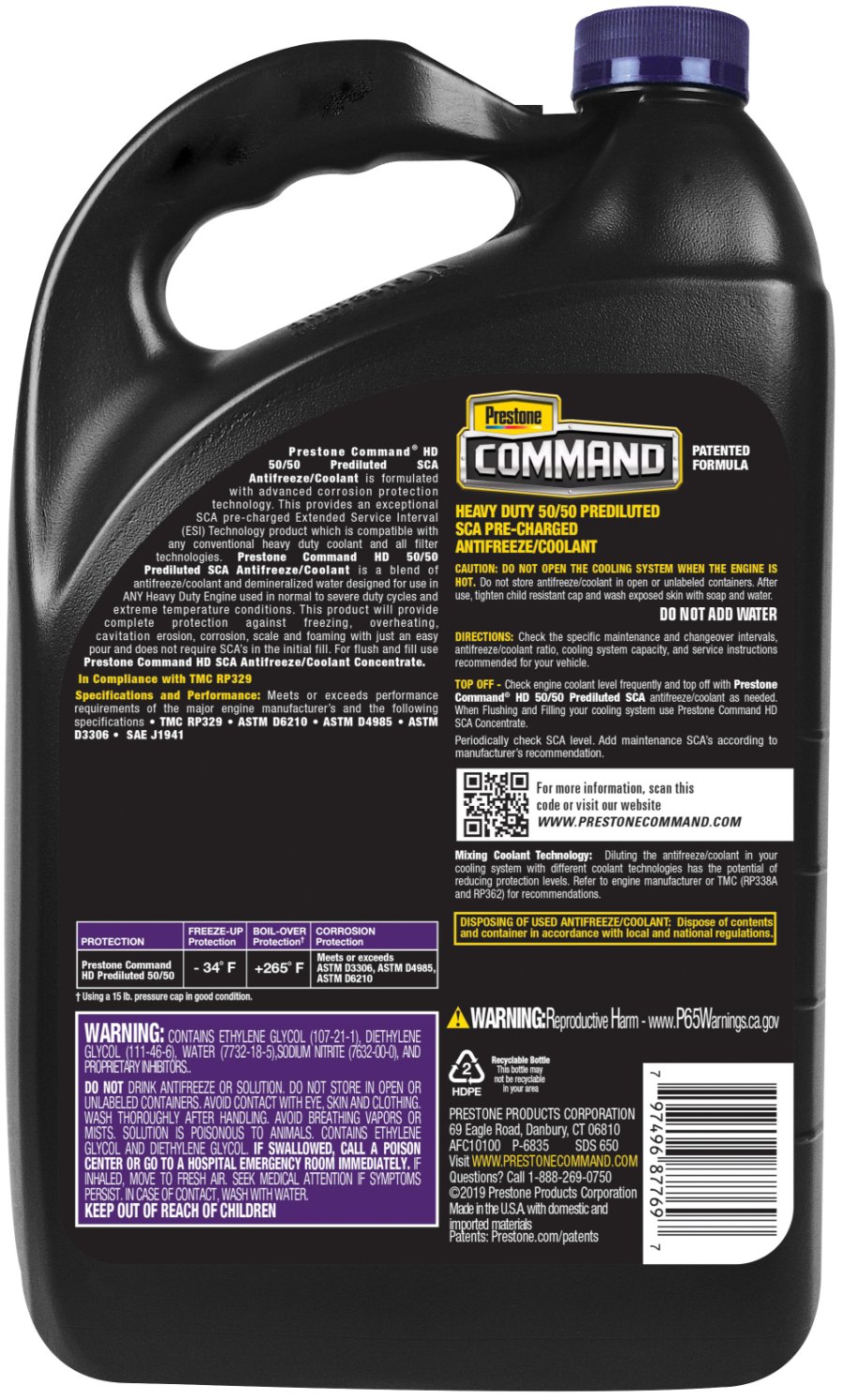 PRESTONE COMMAND HD PRE-CHARGE - AFC10100