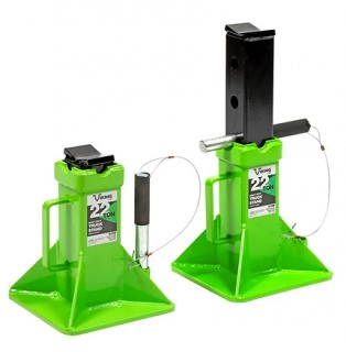 American Forge &amp; Foundry Viking 22 Ton Pin Style Truck Stand Set - 55220A
