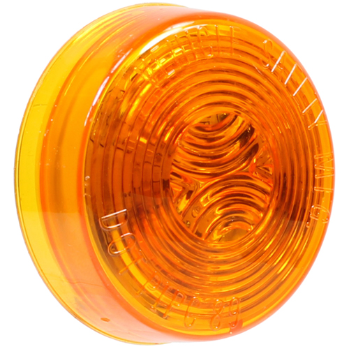 Vehicle Safety 1035A LED Amber Round Marker Lamp - Pack of 1 - 1035A