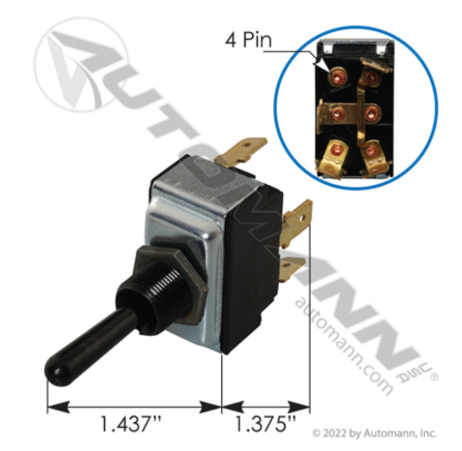Automann 577.75624 Peterbilt Electrical Toggle Switch - 577.75624