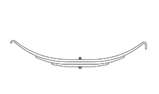 TRA2726 TRAILER SPRING 6" ARCH - TRA2726