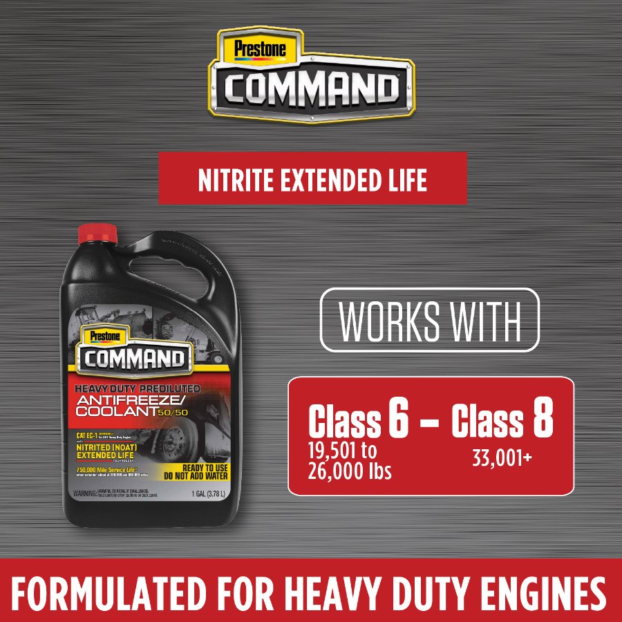 PRESTONE COMMAND HD EXTENDED LIFE Coolant - AFC11100