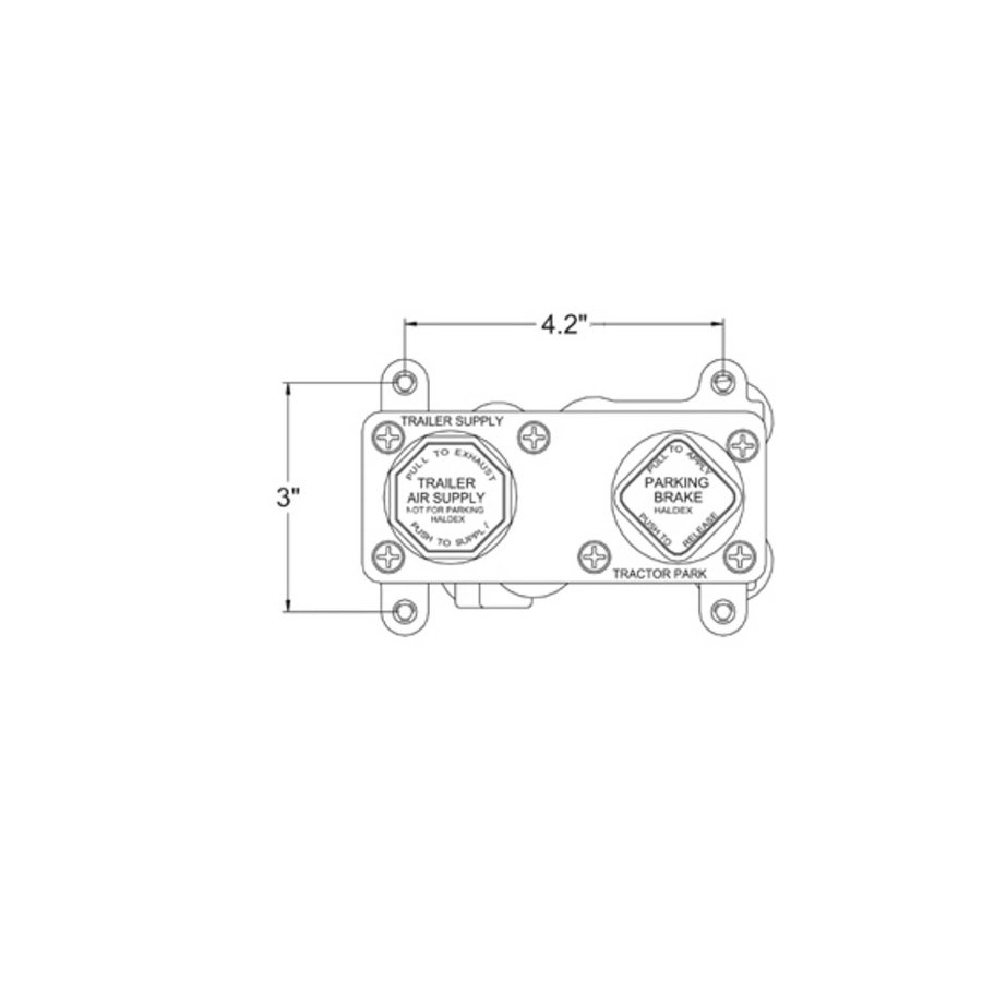 Air Brake Dual Application Valve Kit - KN20612