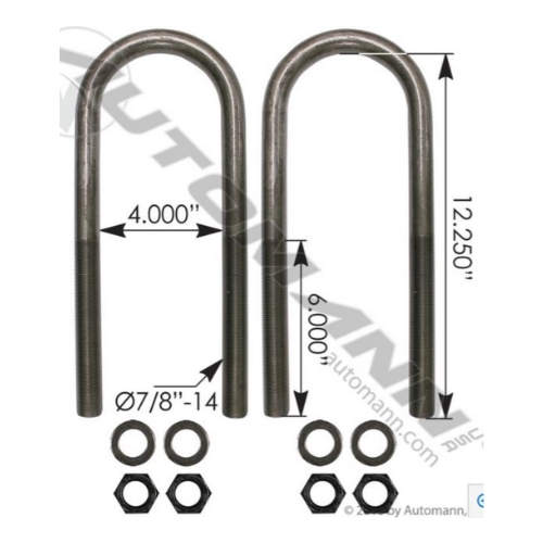 RND 7/8" X 4" X 12-1/4" KIT - UBK8164-122