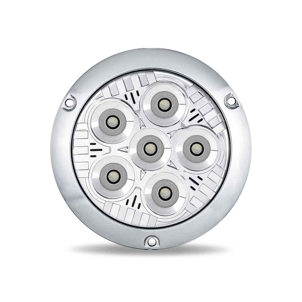 Trux Accessories 4" Legacy Series Chrome Round LED Work Light | 2000 Lumens - TLED-UX7