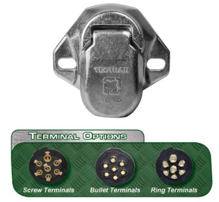 Trailer Power Cable Plug and Receptacle Socket Kit - 670-72