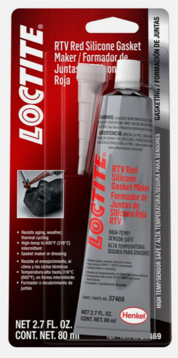 492001 LOCTITE&#xAE; SI 596 Red, flowable high-temperature RTV silicone sealant - 492001