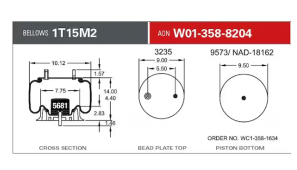 1T15M2 CB 3/4CF1/2BT ST PST - AS8204