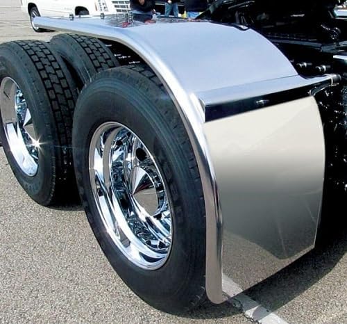 Trux TFEN-H57 Half Fenders, 80" Smooth Low Rider in 14 Ga. - TFEN-H57