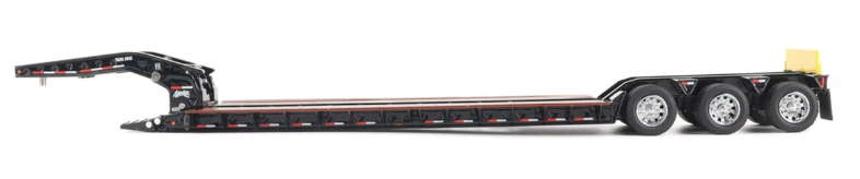 1:50 Trail King TK120 Hydraulic Detachable Gooseneck Lowboy Trailer - Black Outrigger Version - 71137