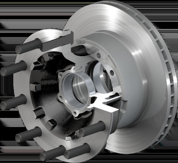 Disc Brake Rotor and Hub Assembly - 10083064