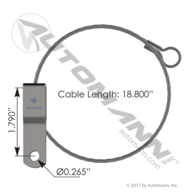 Hood Cable Kenworth - HLK2062