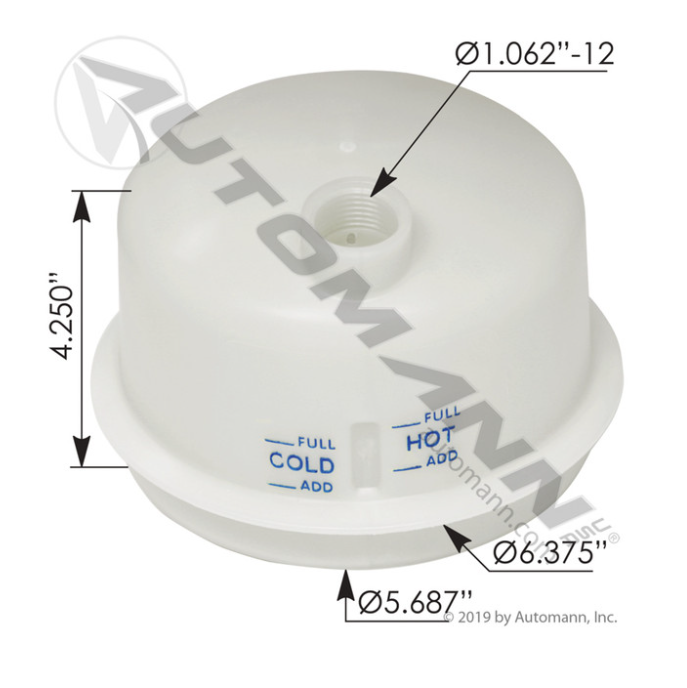 Automann 575.1078.1 Power Steering Reservoir Cover - 575.1078.1