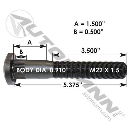 Wheel Stud - 201.6145