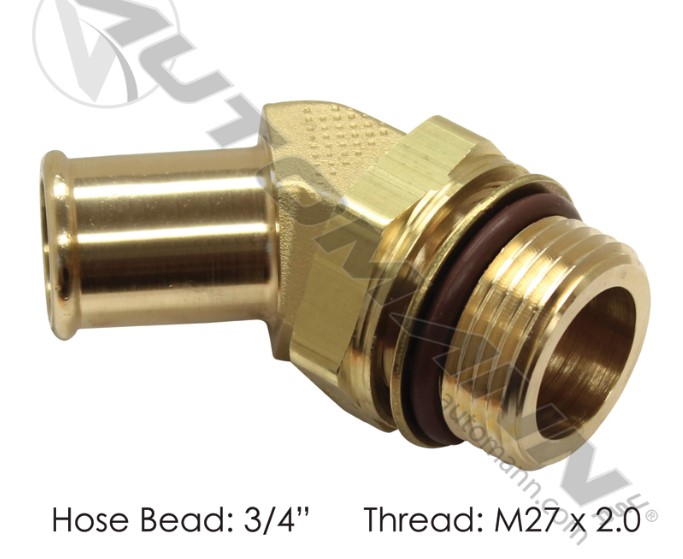 Bead Fitting 3/4in Hose X M27x2.0 - 177.88212M27