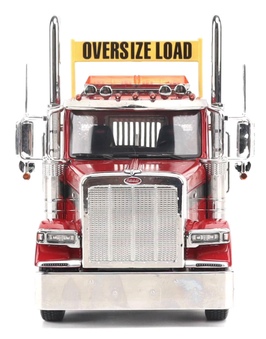 1:32 Peterbilt Model 589 131-inches-BBC Day-Cab Tandem-Axle Legendary Red Truck Tractor - 71146