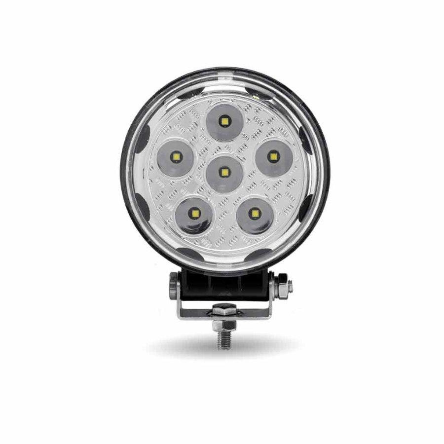 Trux TLED-U103 Next Generation Universal White Round Work Light with 360° Side Diodes (13 Diodes) - 3000 Lumens - TLED-U103
