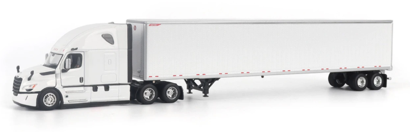 1:64 Freightliner Cascadia Gen-5 (2025) Truck Tractor (winter white) 1:64 Great Dane Champion 53ft Dry Cargo Trailer - 71231