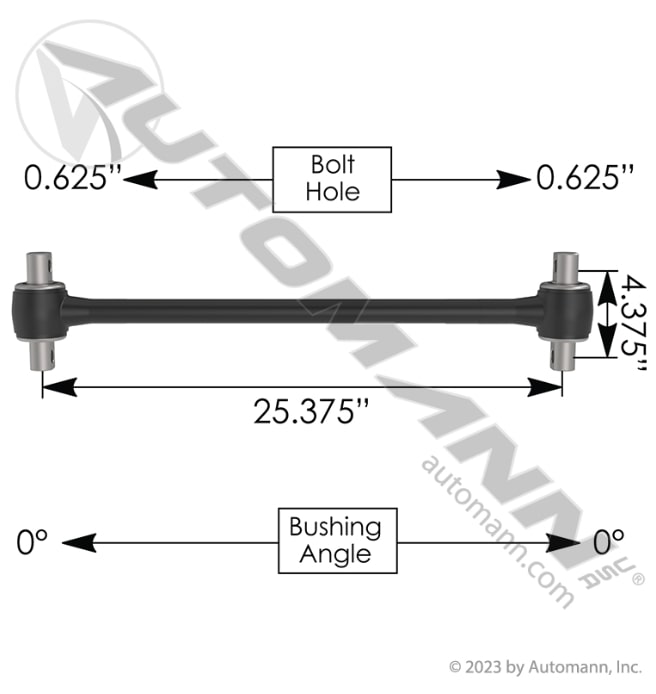 Torque Rod 25.375" IHC/Ford - TMR533
