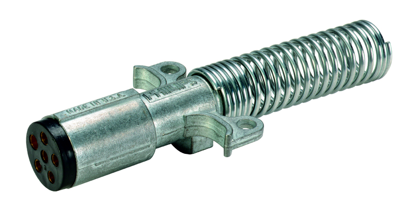 6-way plug with cable guard - 15-630