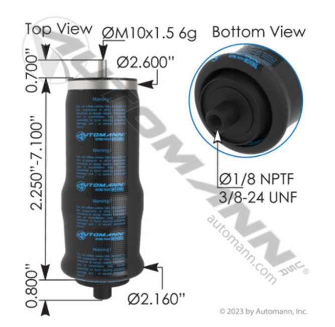 Automann ABSZ70-2622 Air Spring Cabin for Volvo - ABSZ70-2622