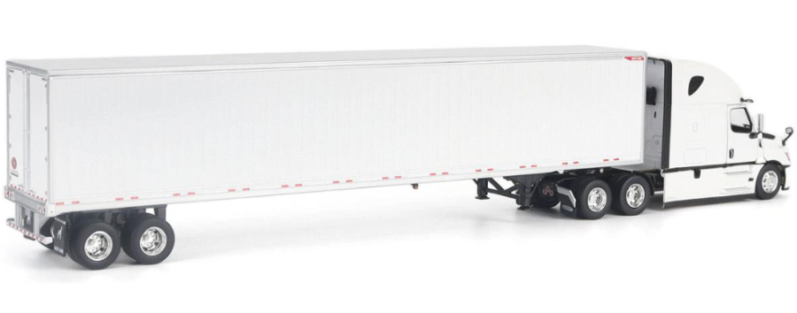 1:50 Freightliner Cascadia Gen-5 (2025) with Great Dane Champion 53ft Dry Cargo Trailer (WHITE) - 71181