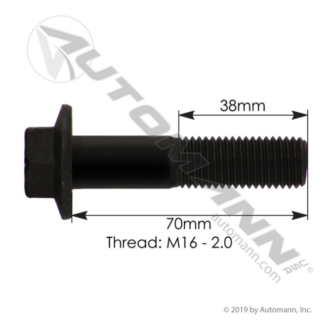 Flange Bolt Metric 16mm-2 x 70mm - M5387