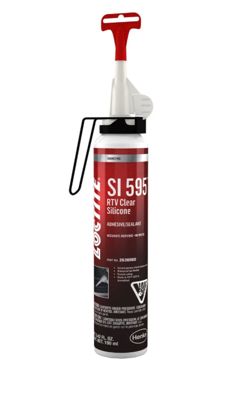 2636980 Loctite SI 595 RTV Silicone Adhesive Sealant 190ml Power Can Clear - 2636980