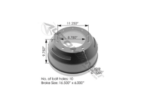 Brake Drum - 151.6607BA