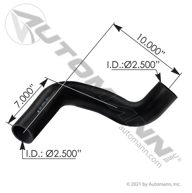 Automann 561.46501 Upper Radiator Hose for Freightliner - 561.46501