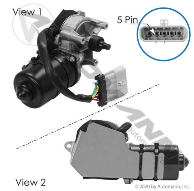 Automann 577.59918 Wiper Motor Kenworth - 577.59918