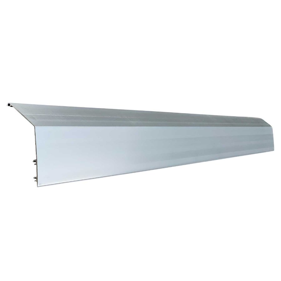 US Tarp 11208 Polished Aluminum Wind Deflector | 103" Width - 11208