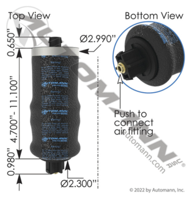 Automann ABSZ70-7093 Air Spring Cabin - ABSZ70-7093