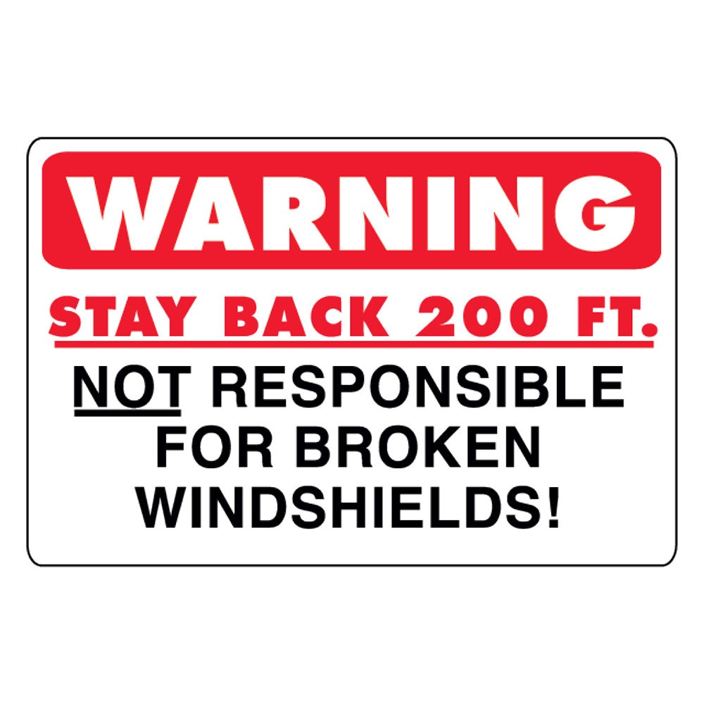 Broken Windshields Decal - D963