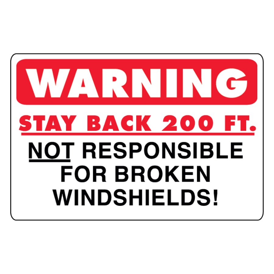 Broken Windshields Decal - D963