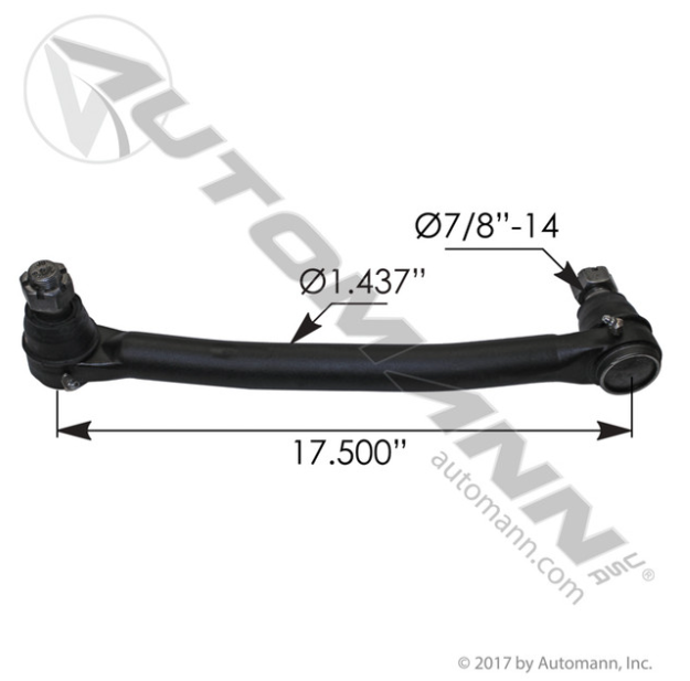 Automann 463.DS5597 IH Navistar Drag Link 17.5" - 463.DS5597