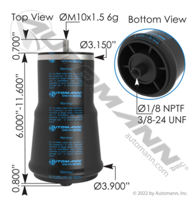 Automann ABSZ70-2624 Air Spring Cabin for Volvo - ABSZ70-2624