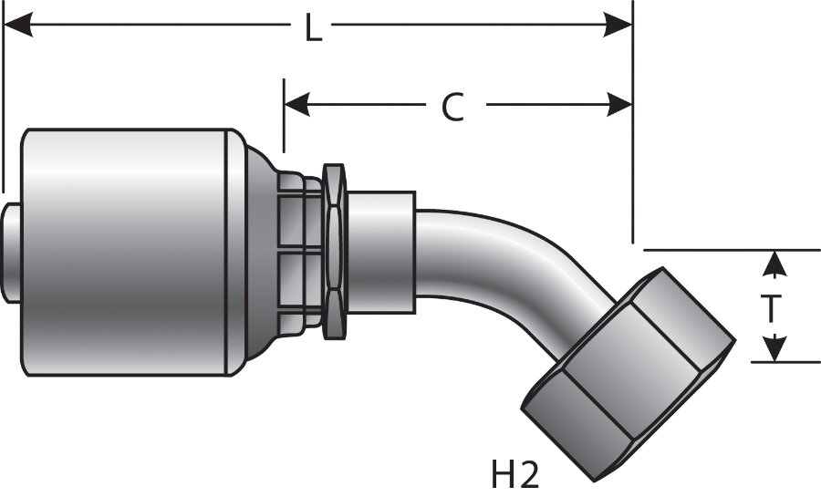 Hydraulic Coupling / Adapter - G25175-0608