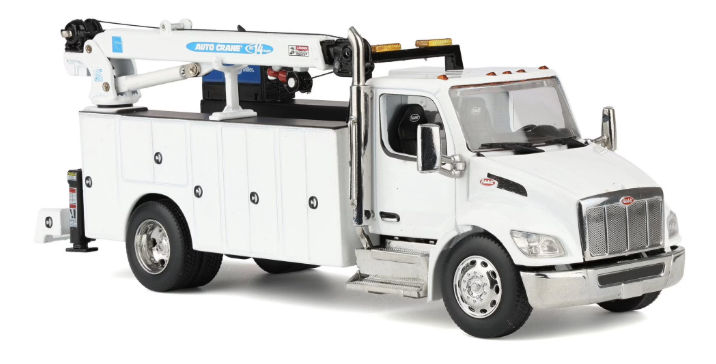 1:50 Peterbilt Model 536 Auto-Crane Titan85-Body HC14-Crane Work Truck with AC40 Compressor and Miller Trailblazer Welder - 71223