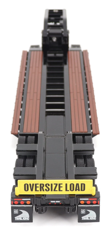 1:50 Trail King TK120 Hydraulic Detachable Gooseneck Lowboy Trailer - Black Outrigger Version - 71137