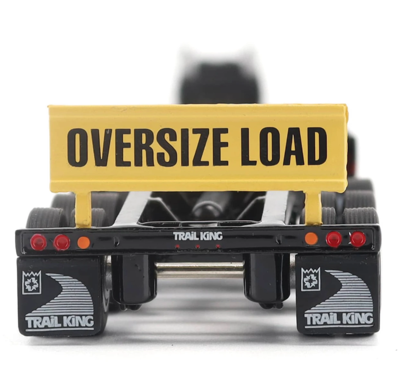 1:64 Trail King TK170 Hydraulic Detachable Gooseneck Lowboy Trailer with Jeep &amp; Booster - 71165