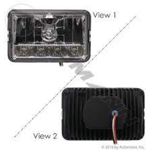 Automann 571.LD4X6W5HL LED Headlight 4in X 6in High/Low Beam - 571.LD4X6W5HL