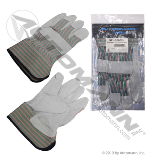 Automann 571.G2002L Leather Palm Work Gloves - 571.G2002L