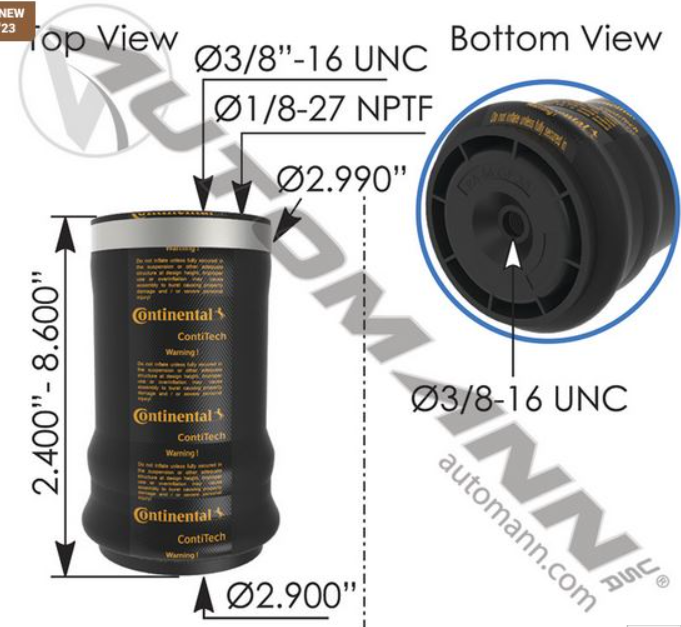 Automann 569.CT67851 Continental Air Spring Cabin - 569.CT67851