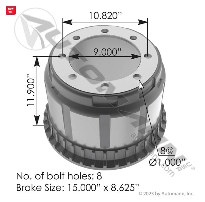 Brake Drum - 151.58603BA